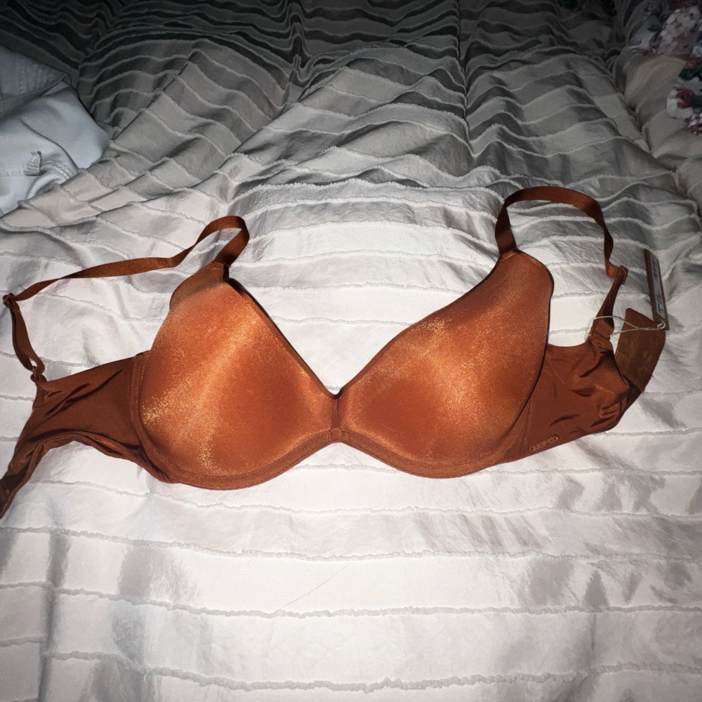 Skims Scoop Bra - Bronze